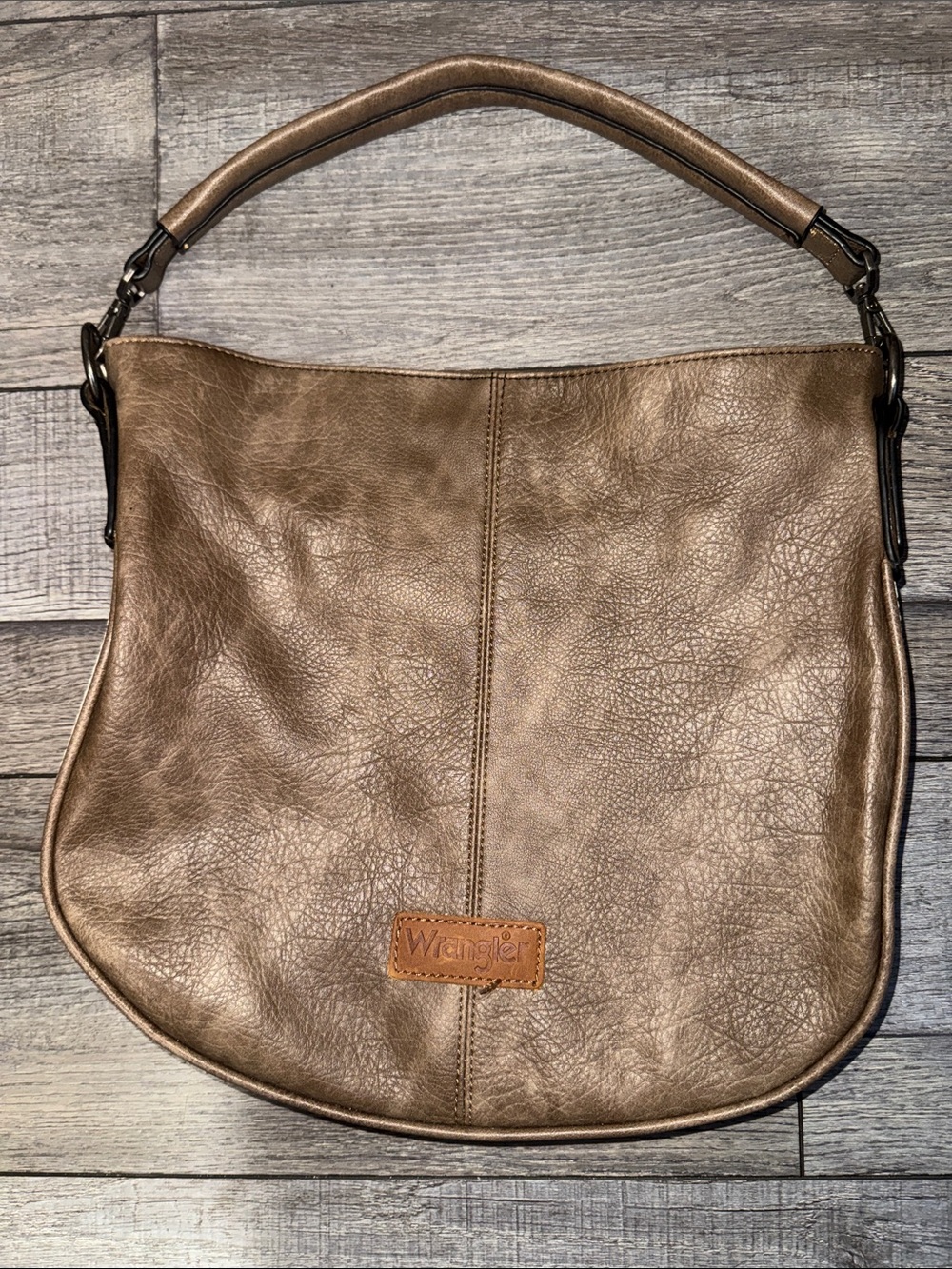 Wrangler Taupe-Brown Shoulder Hobo Bag